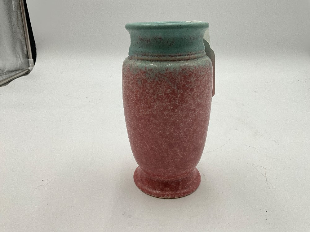 Pink & Blue Roseville Tourmaline Pottery Vase