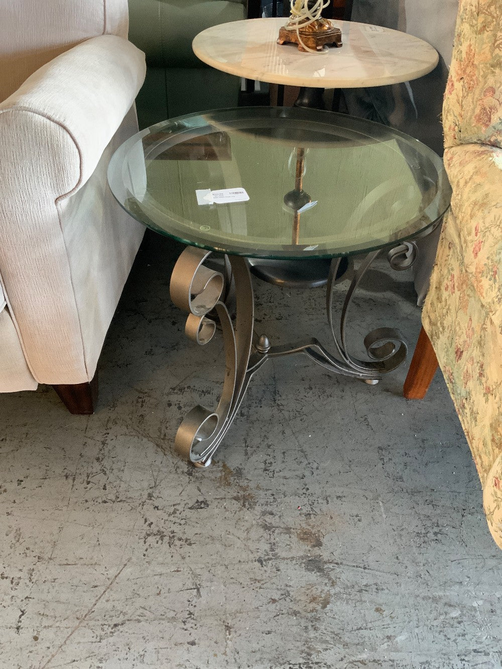 Side Table Glass Top