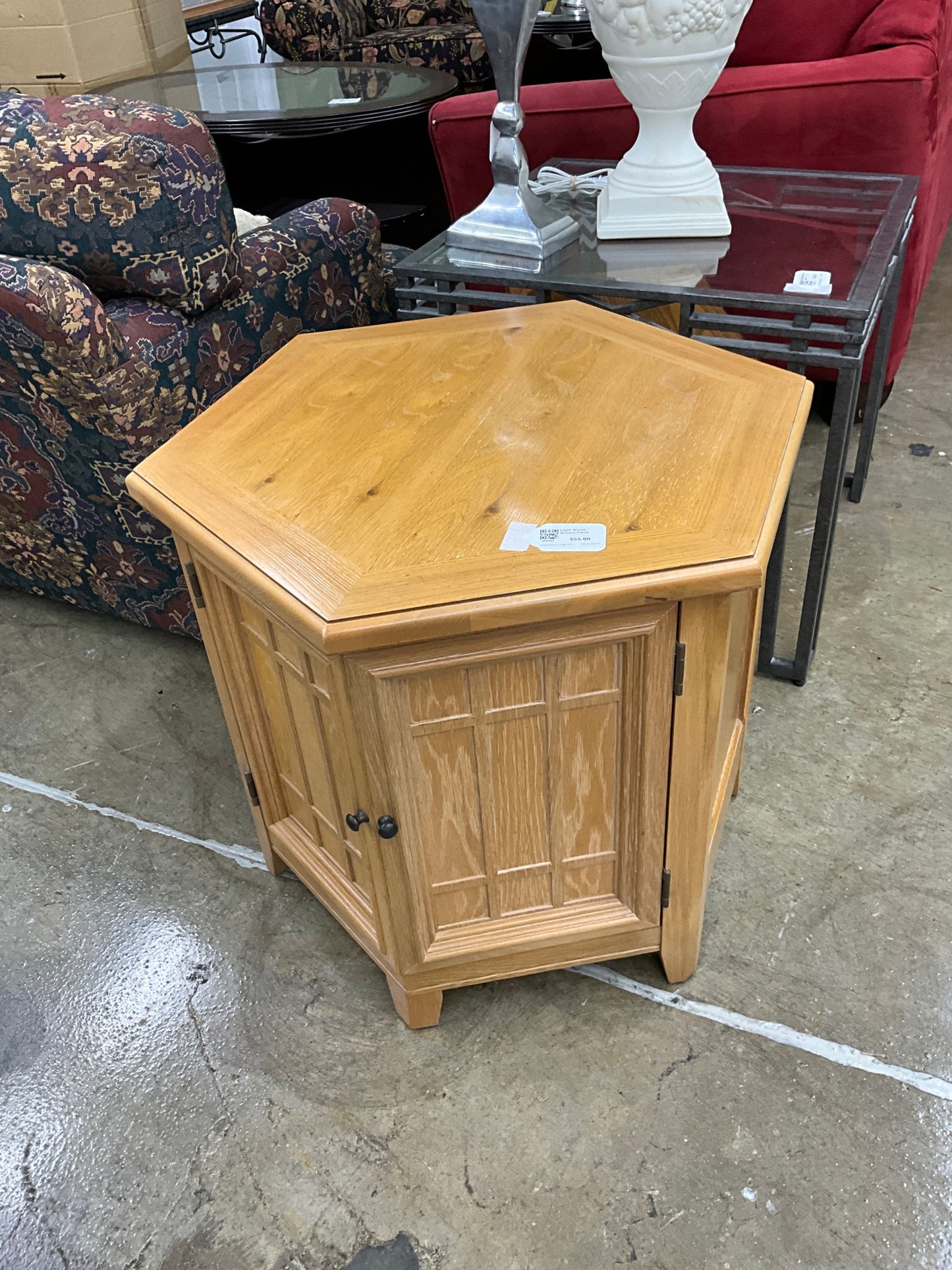 Light Wood Accent Table