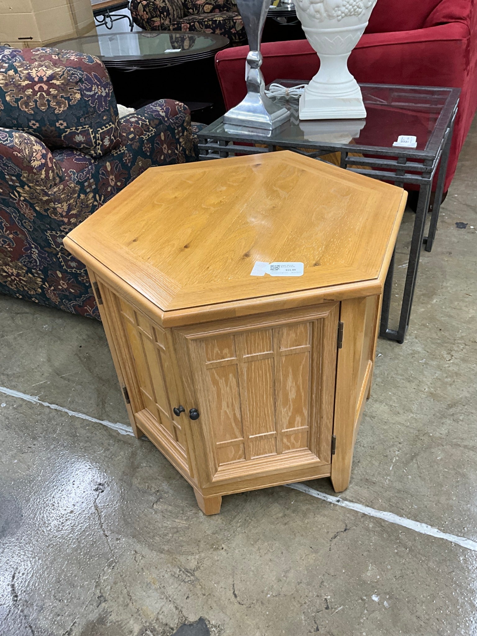 Light Wood Accent Table