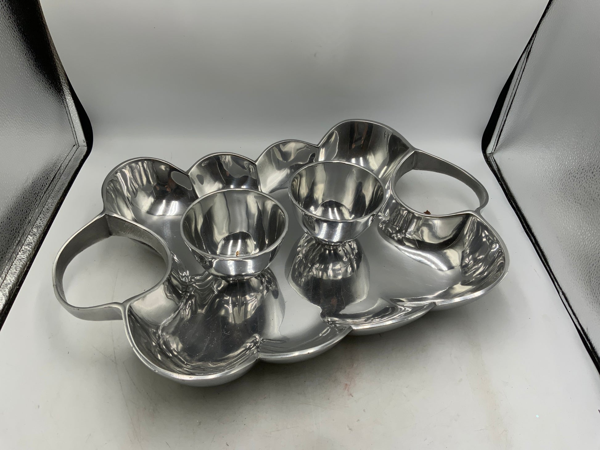 Charter Club 3 Pc Silver Serving Platter
