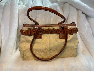Coach Yellow Hamptons Shoulder Bag