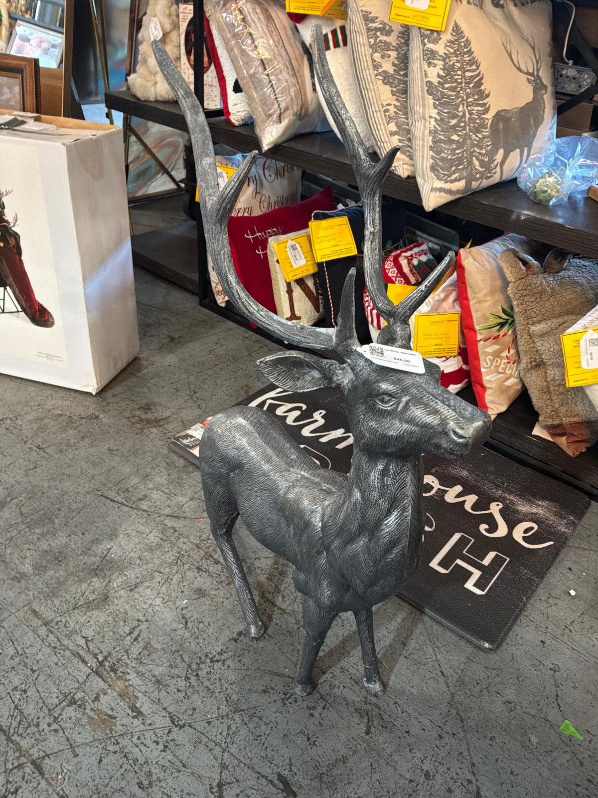 Lg Silver Reindeer