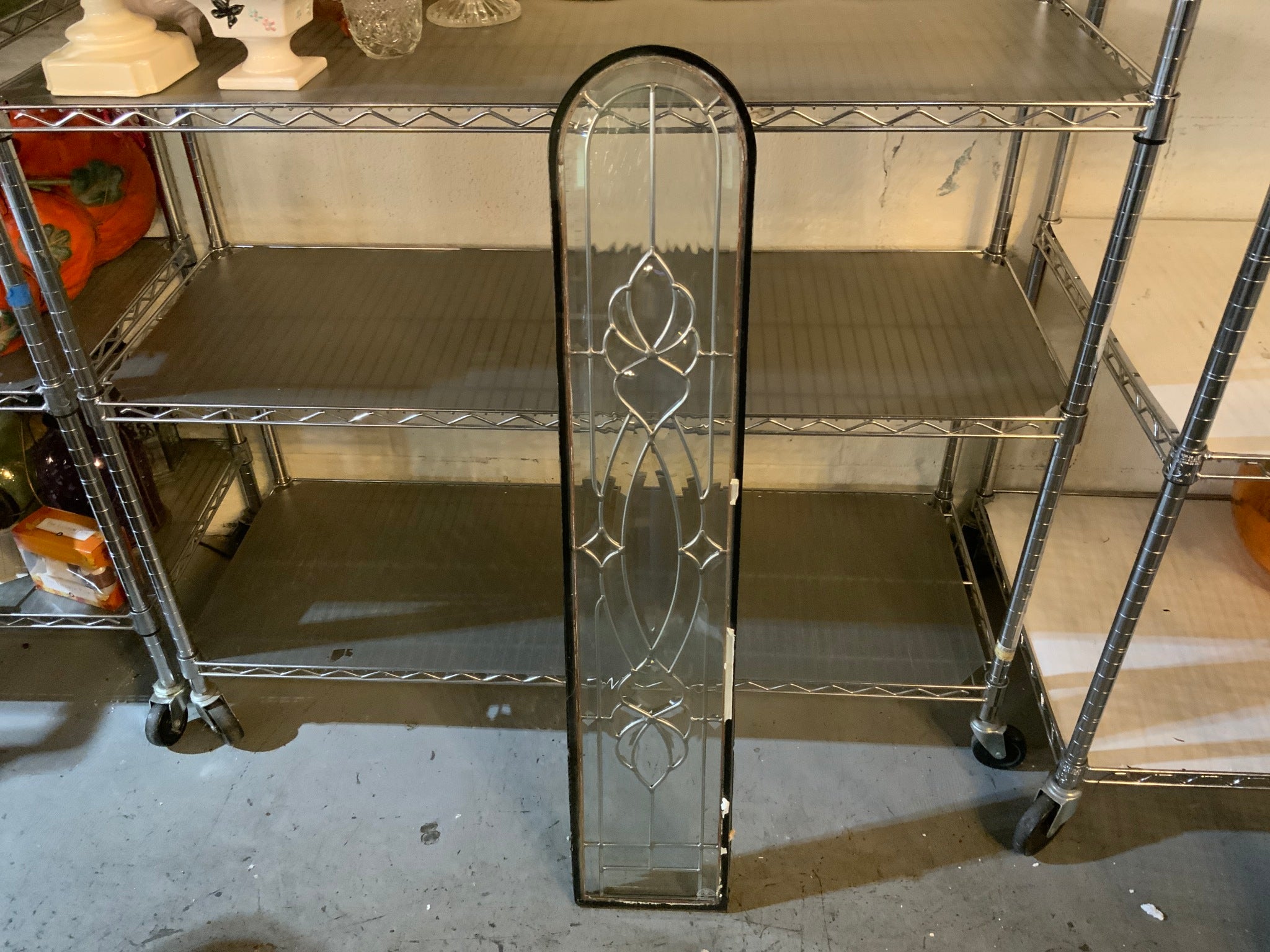 Leaded Glass Door Insert Panel