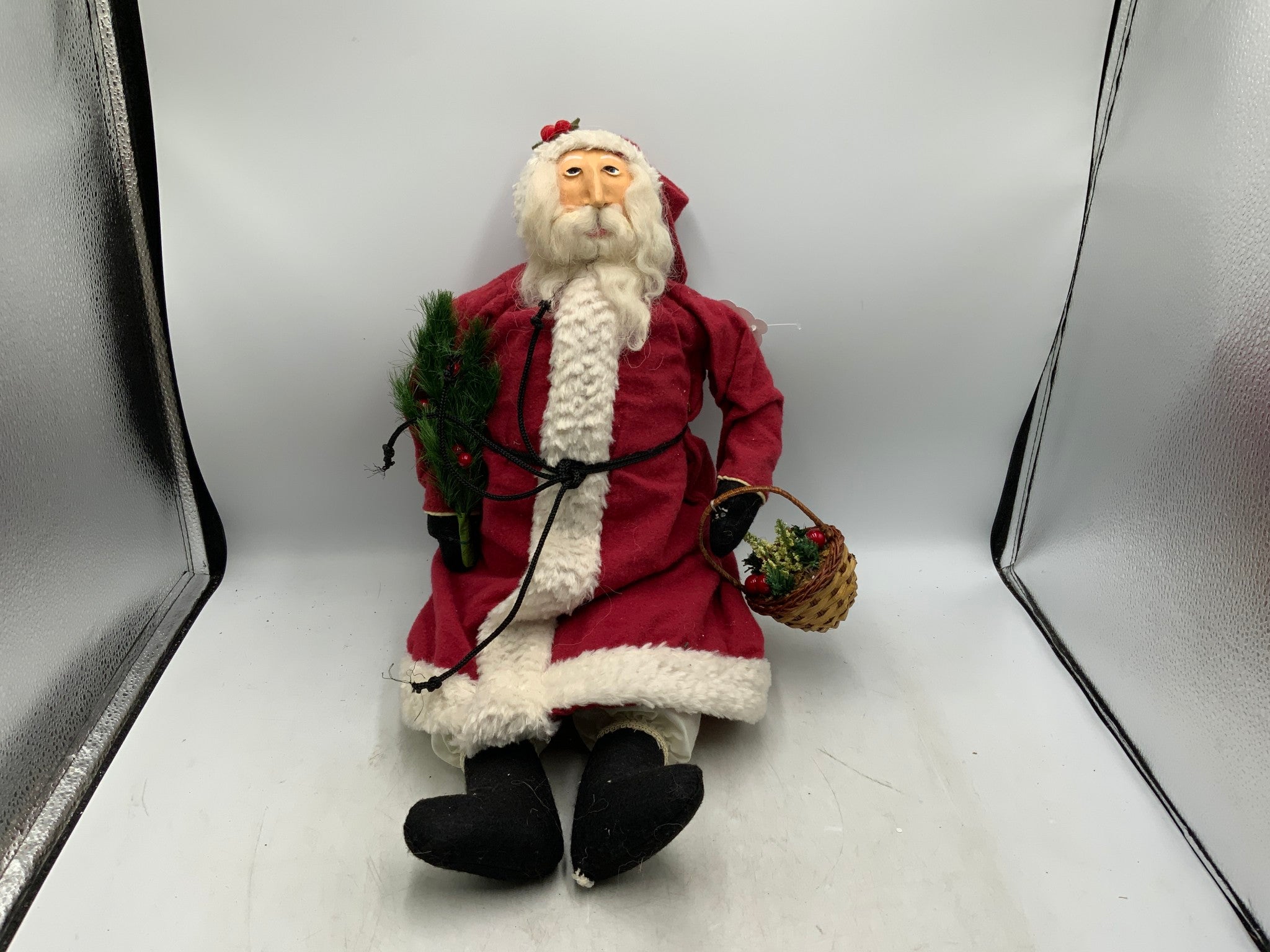 Handmade Folk Art Santa