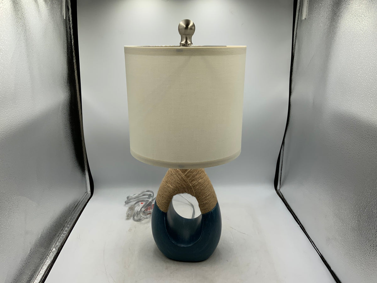 Blue/Rope Small Lamp