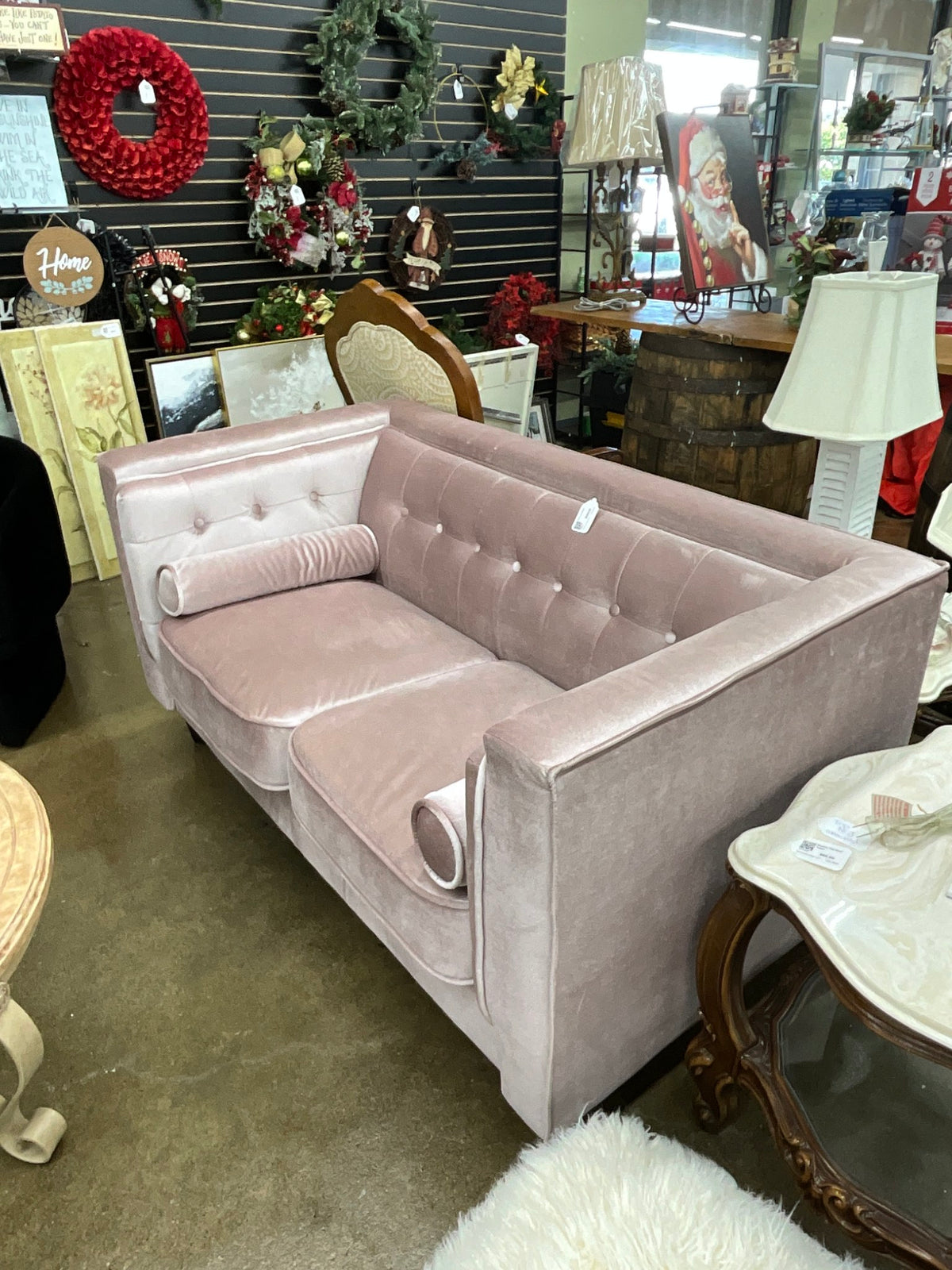 Pink Loveseat