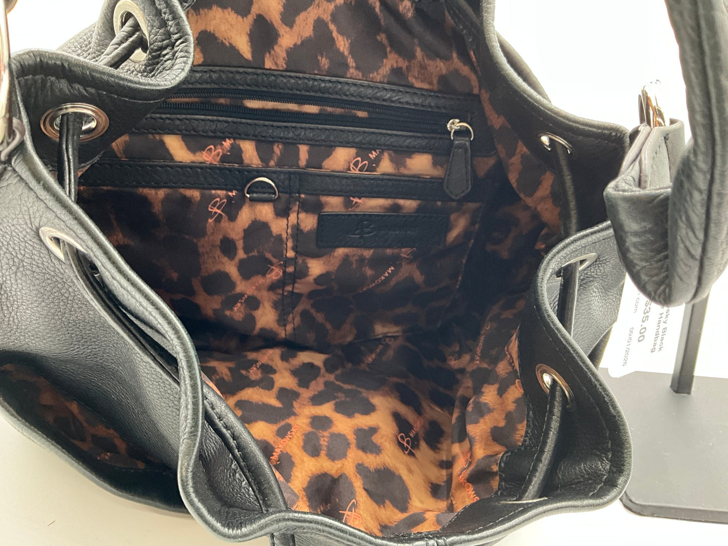 B. Makosky Black & Silver Handbag