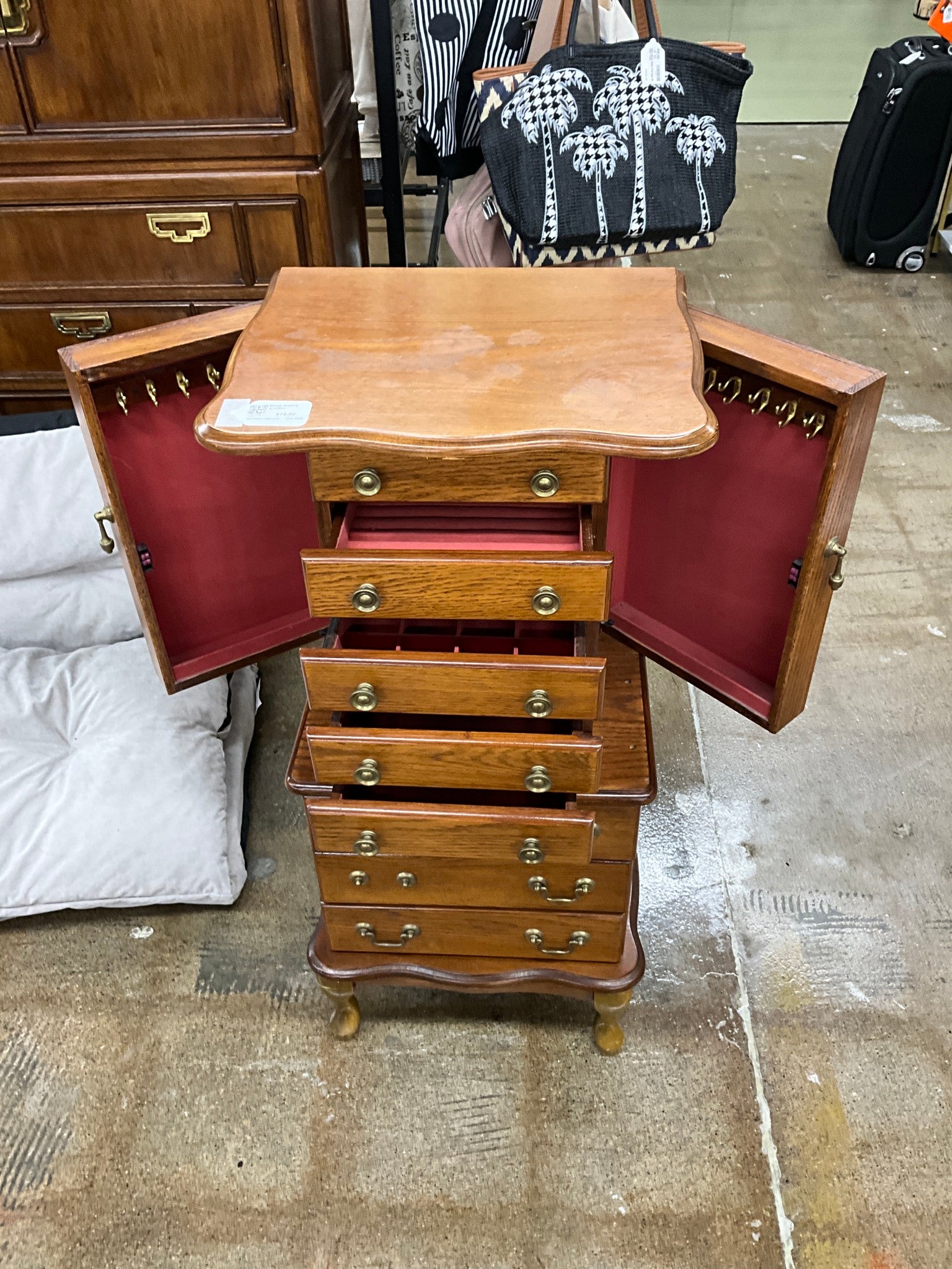 Wood Jewelry Armoire