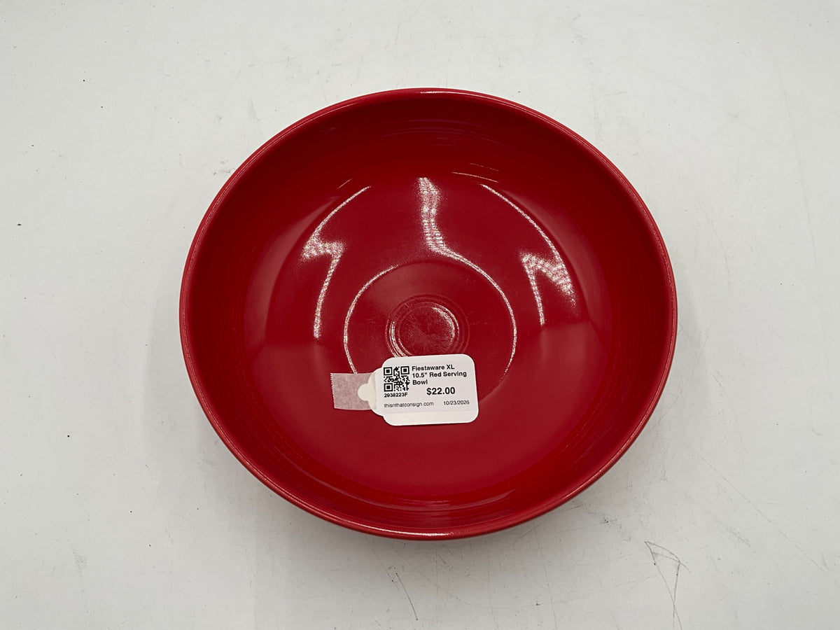 Fiestaware XL 10.5" Red Serving Bowl