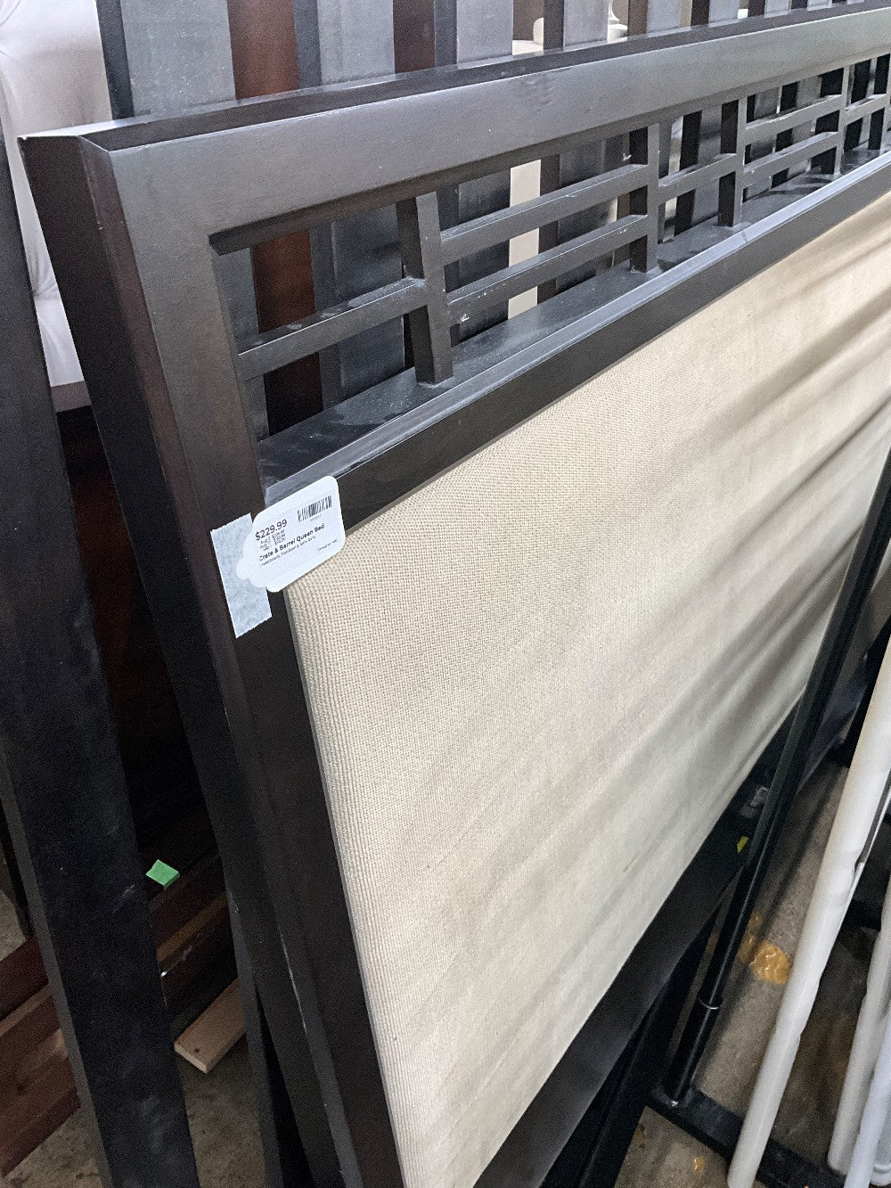 Crate & Barrel Queen Bed