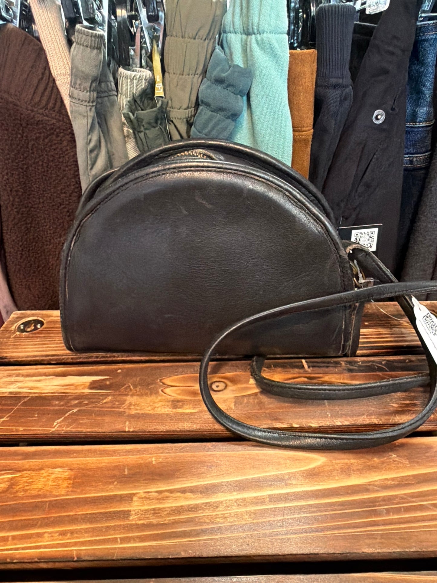 Vtg. Black Coach Crossbody