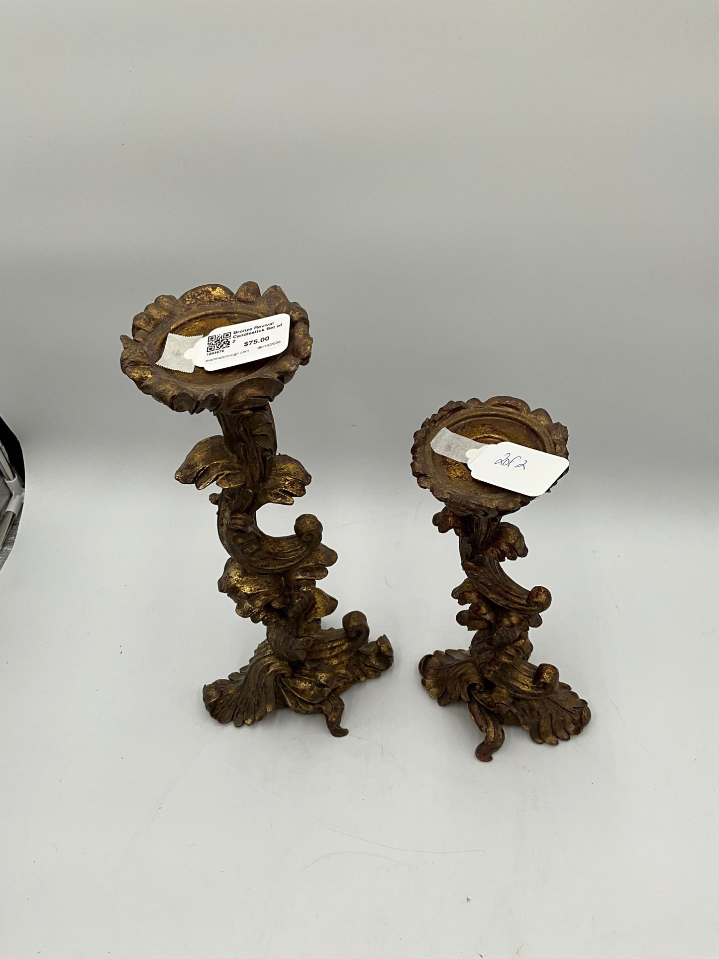 Bronze Revival Candlestick Set of 2