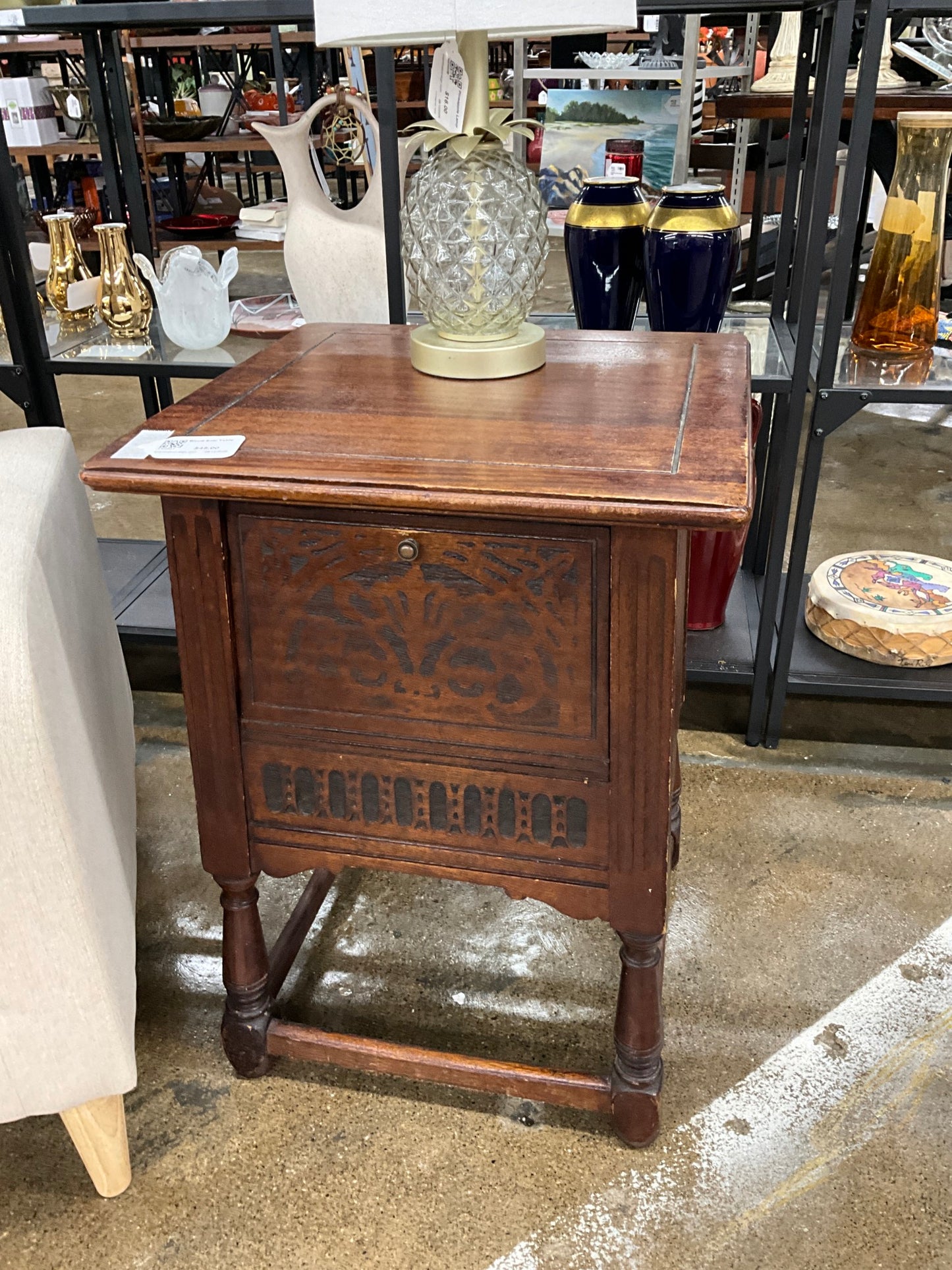 Wood Side Table