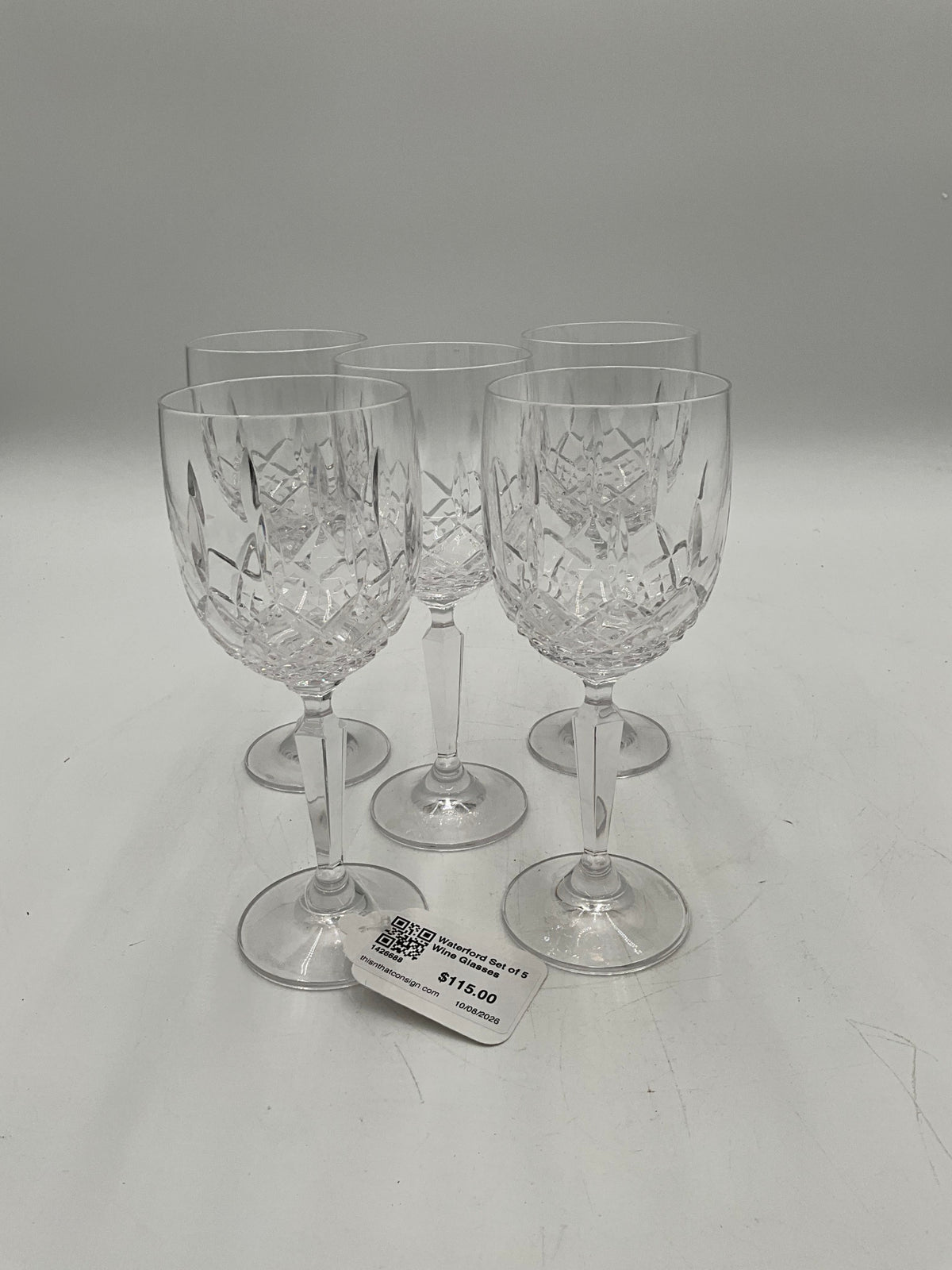 Waterford Set of 5 Wine Glasses