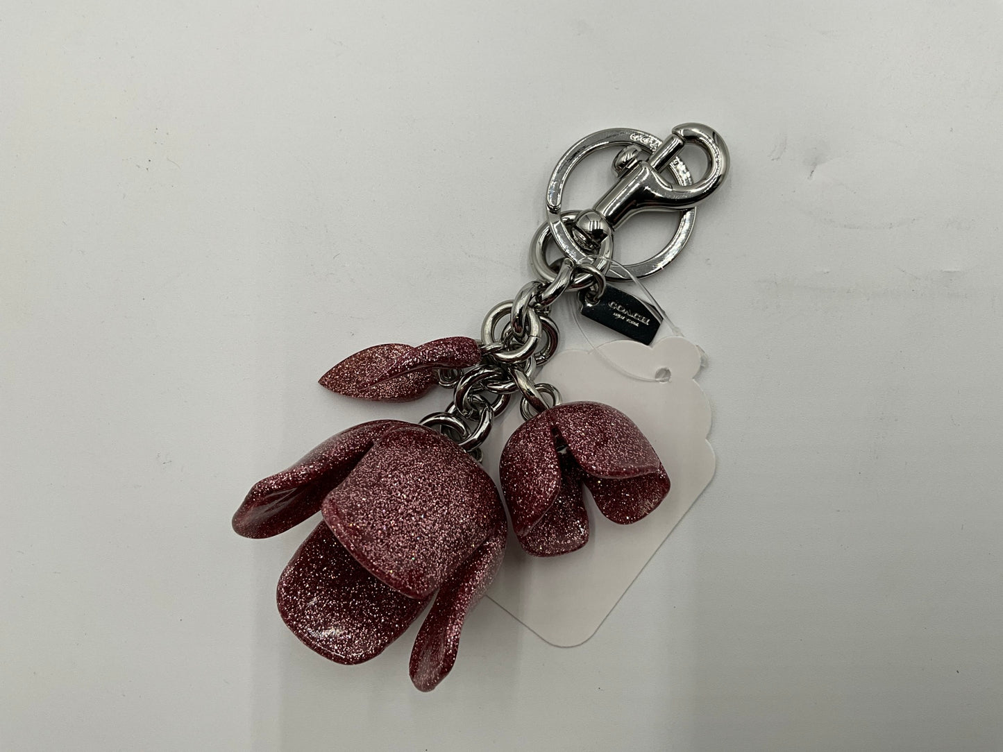 Rare Coach Tea Rose Key Chain