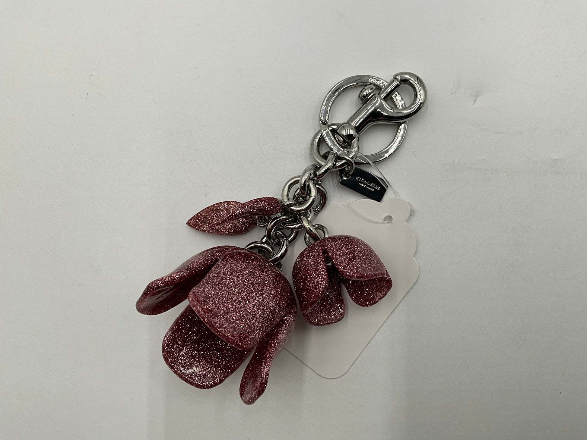 Rare Coach Tea Rose Key Chain