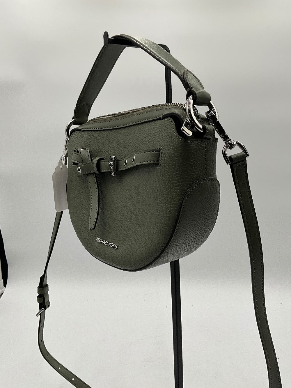 MK Small Half Moon Army Green Bag