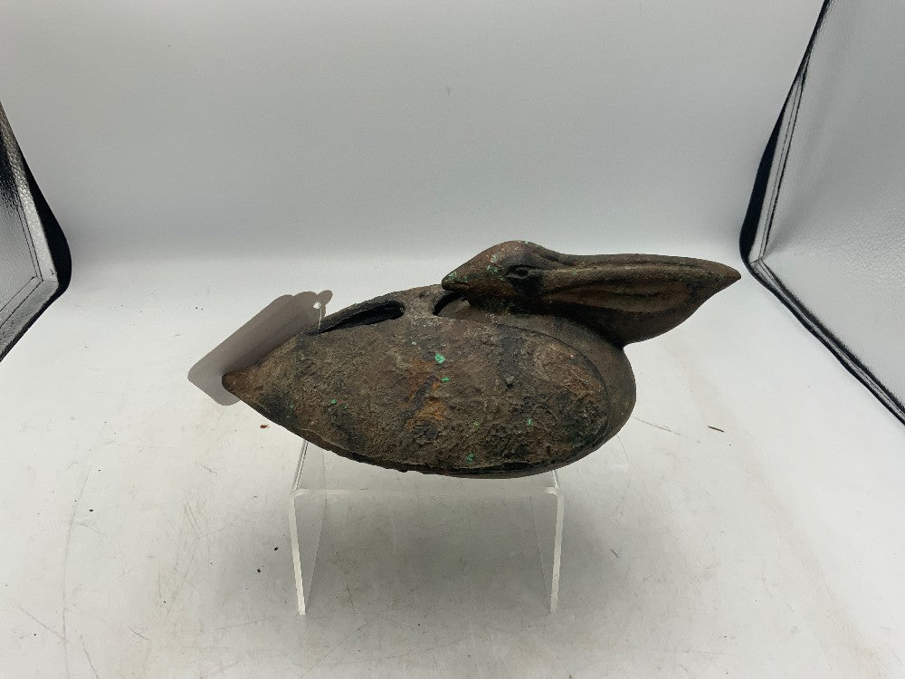 Vtg Cast Iron Pelican Insense Burner