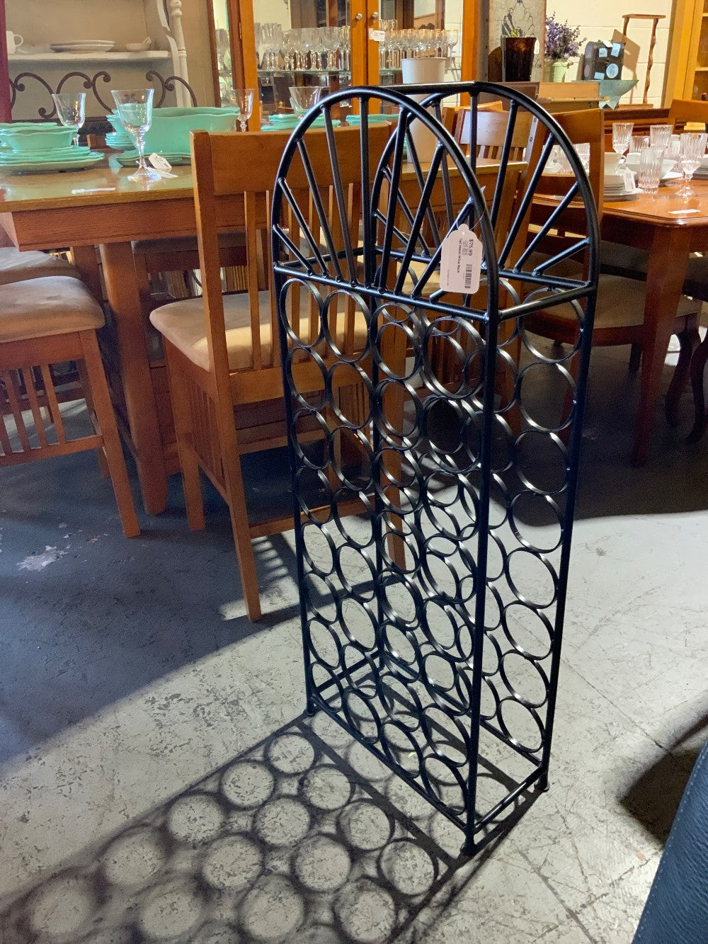 Tall Metal Wine Rack