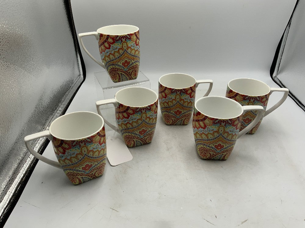 Set Of 6 Coffee Mugs