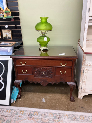 Antique Chest w/ Glass Top