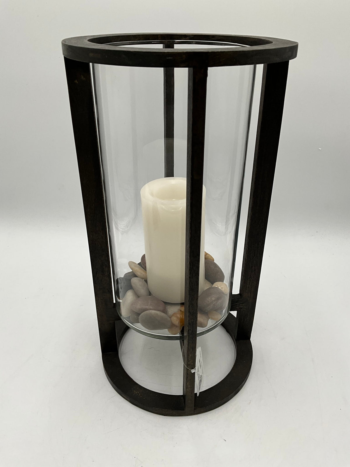 Large Wood & Glass Lantern