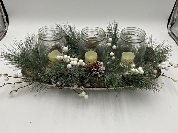 Oval Candle Centerpiece