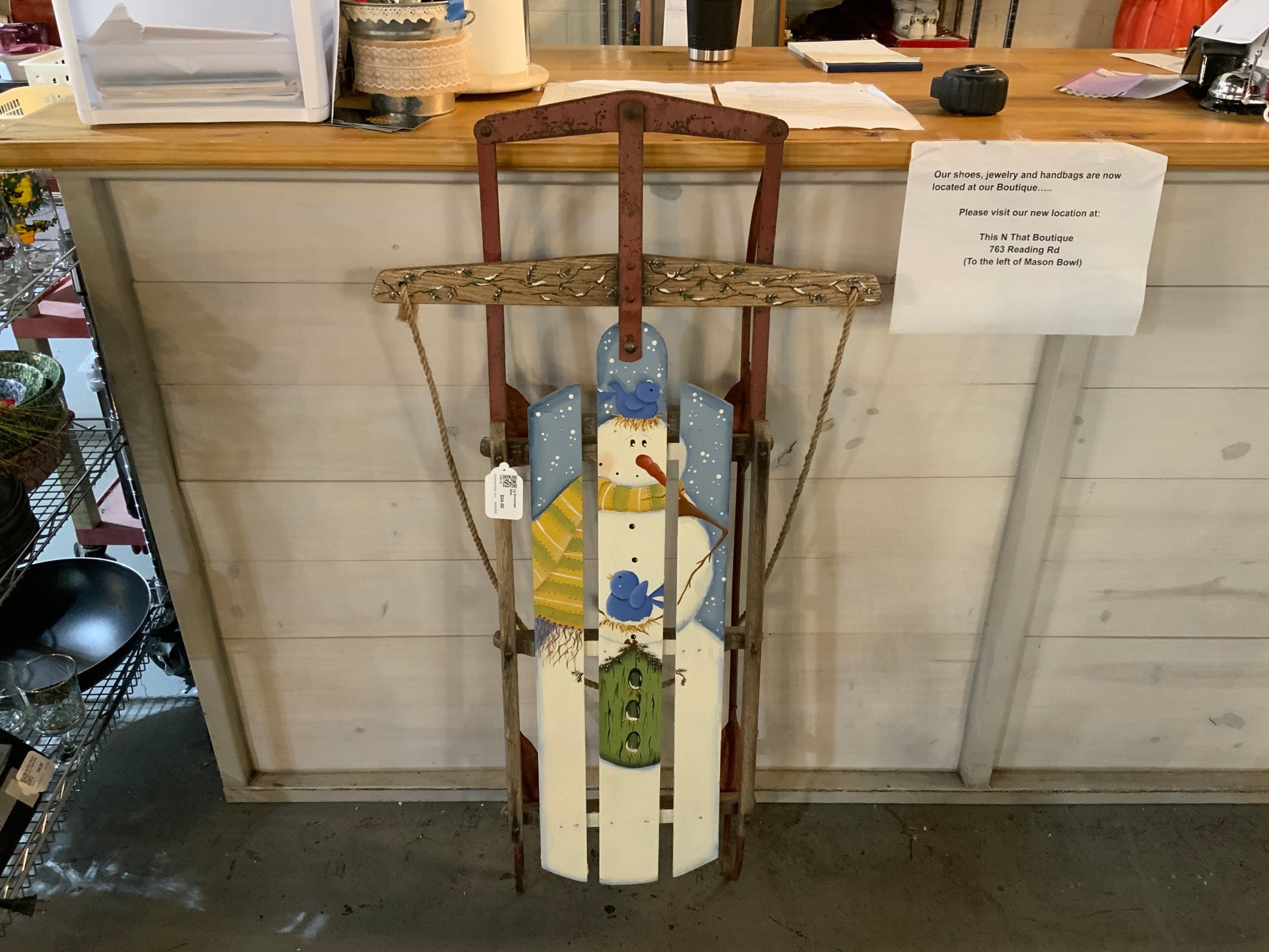 Lg Snowman  Sled