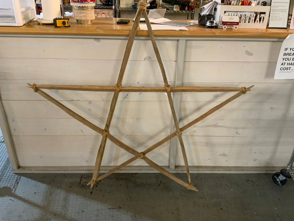 XL Wood Star Wall Decor