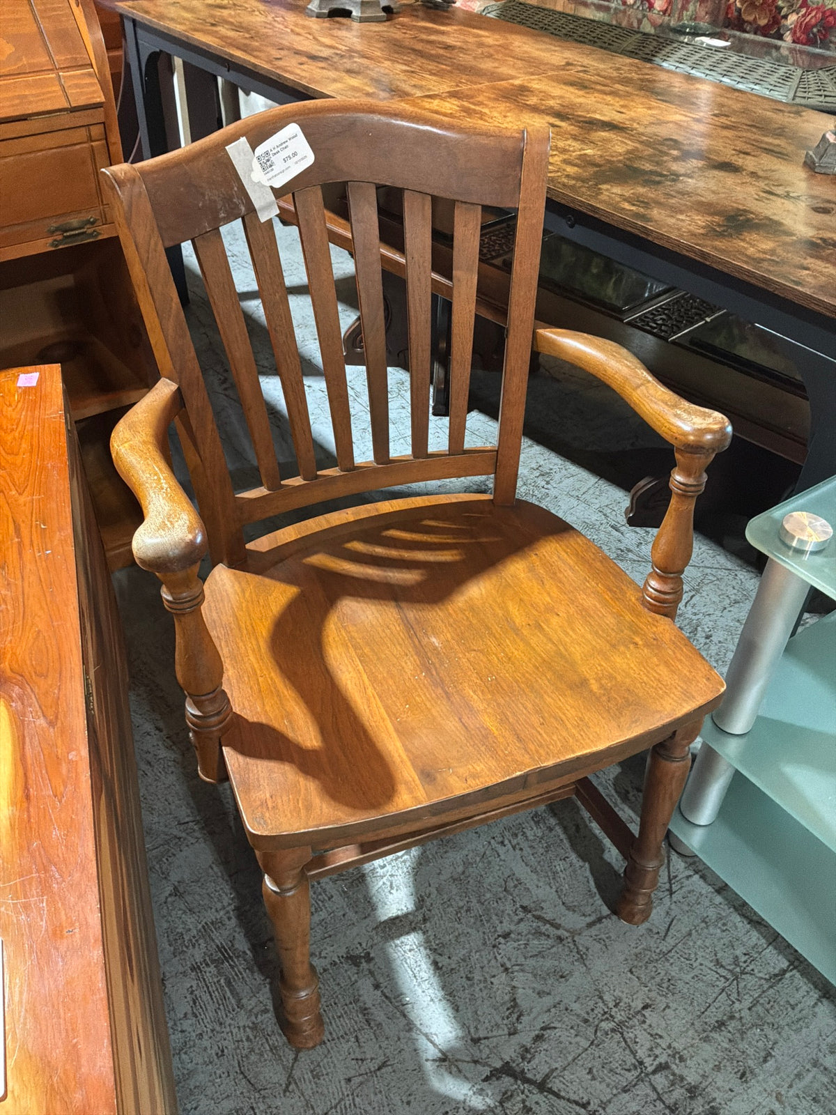 A H Andrew Wood Desk Chair