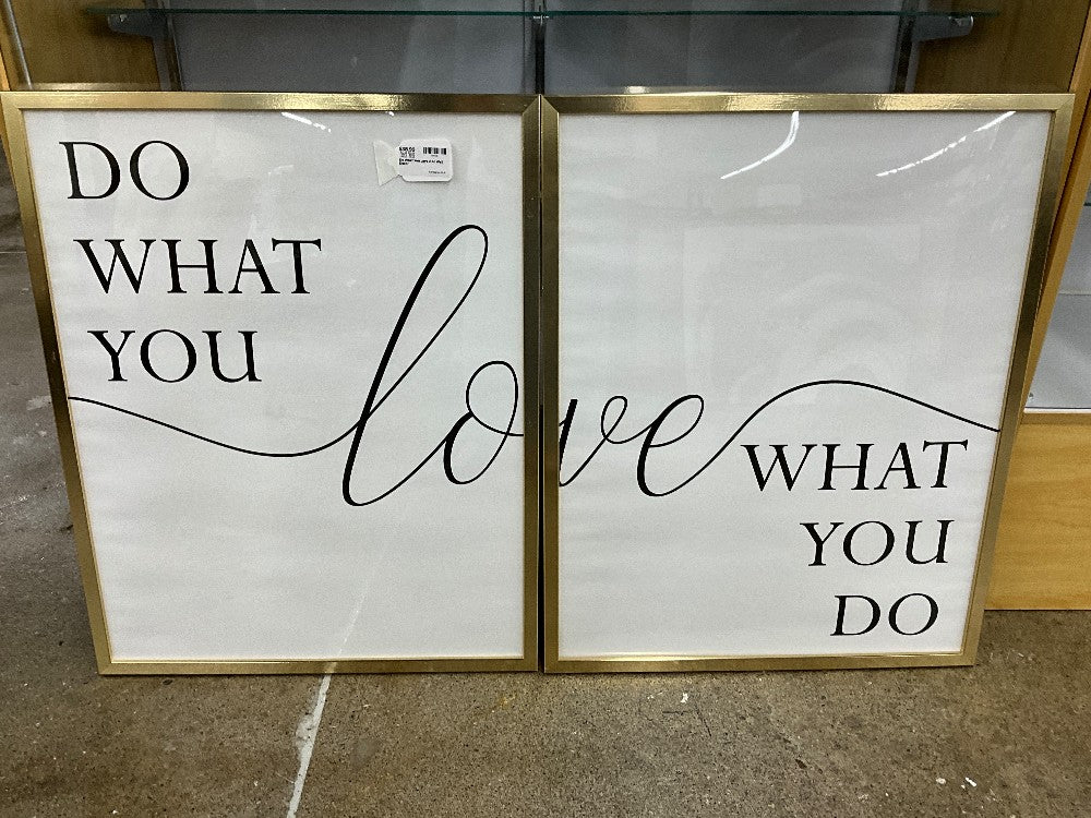 Do What You Love 2 Pc Wall Decor