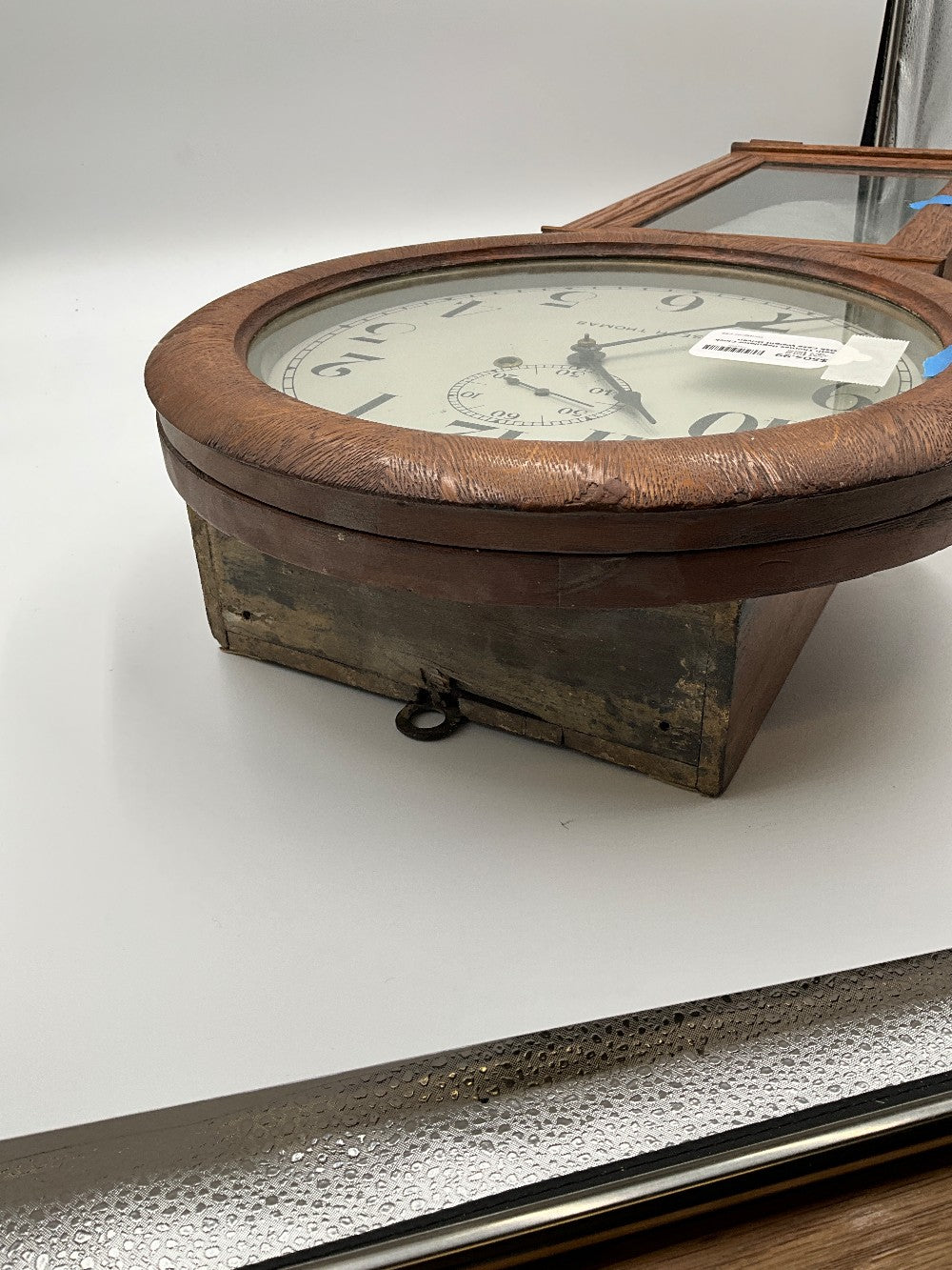 Seth Thomas Regulator Clock Oak Case Weight Driven