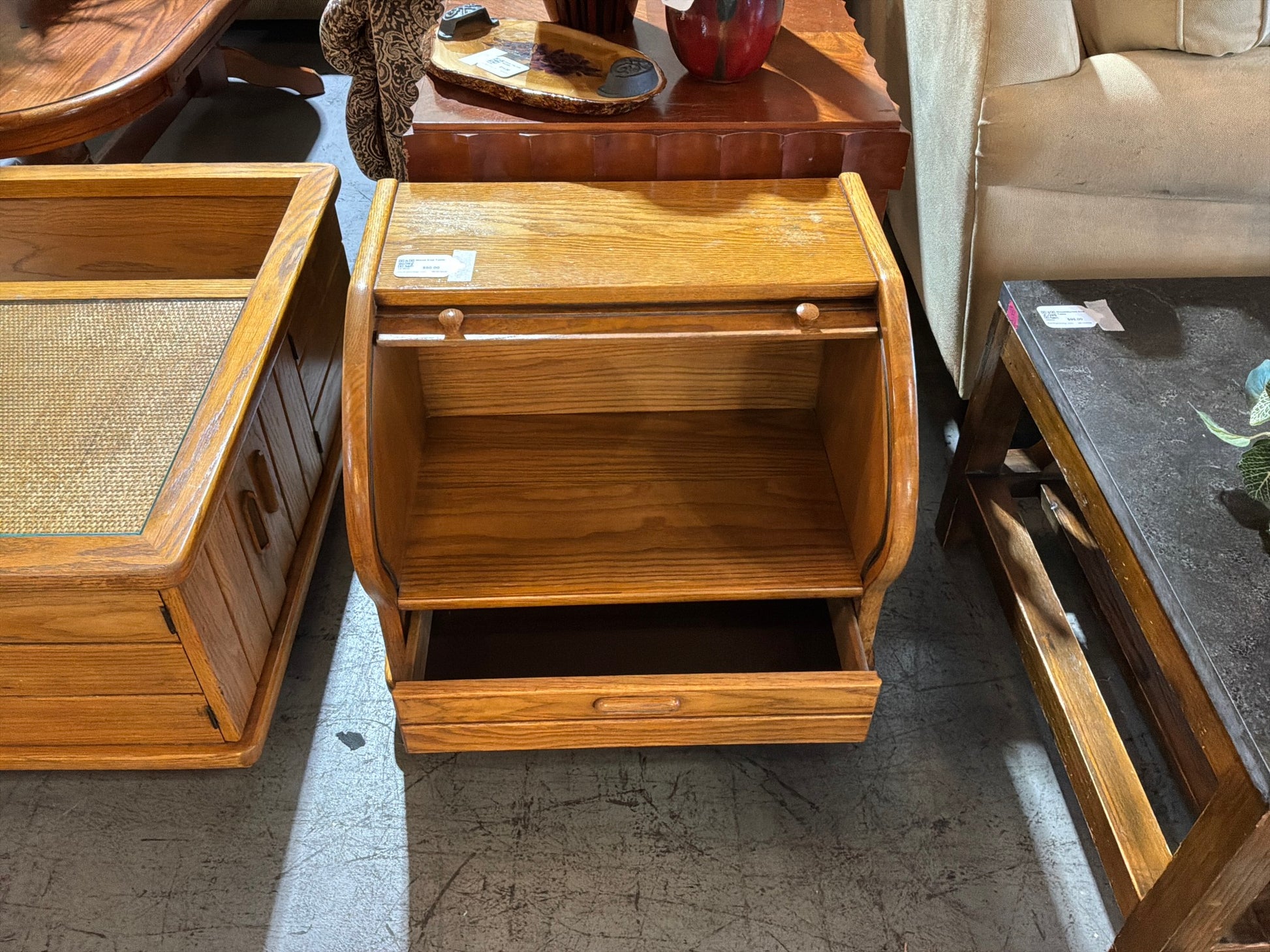 Wood End Table