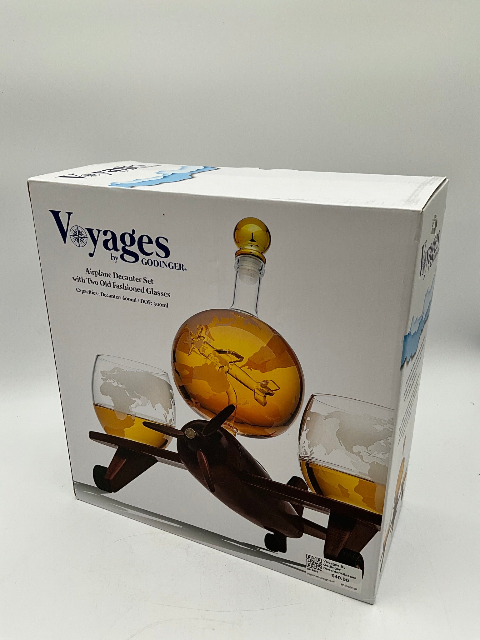 Voyages By Godinger Decanter/Glasses