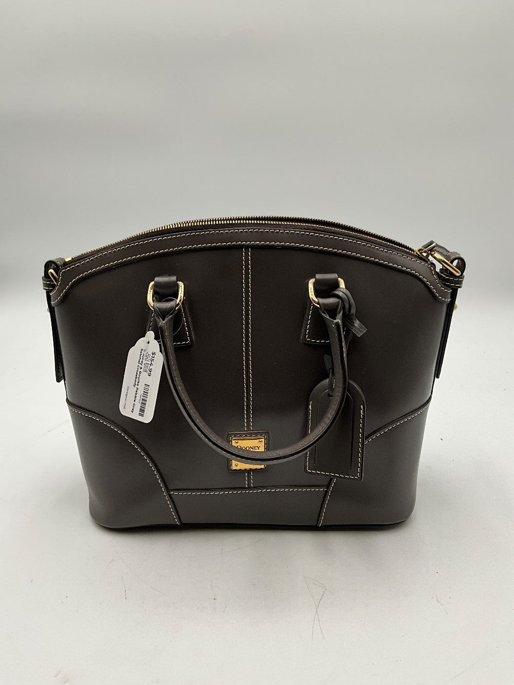 Dooney & Bourke Pebble Grey Satchel Crossbody
