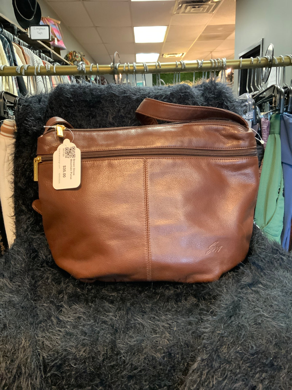 Brown Stone Mountain Purse