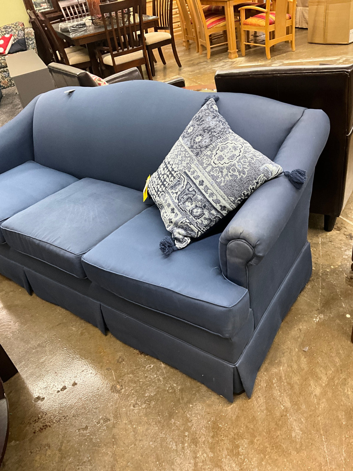 Blue Sofa Express Sofa - rip on top
