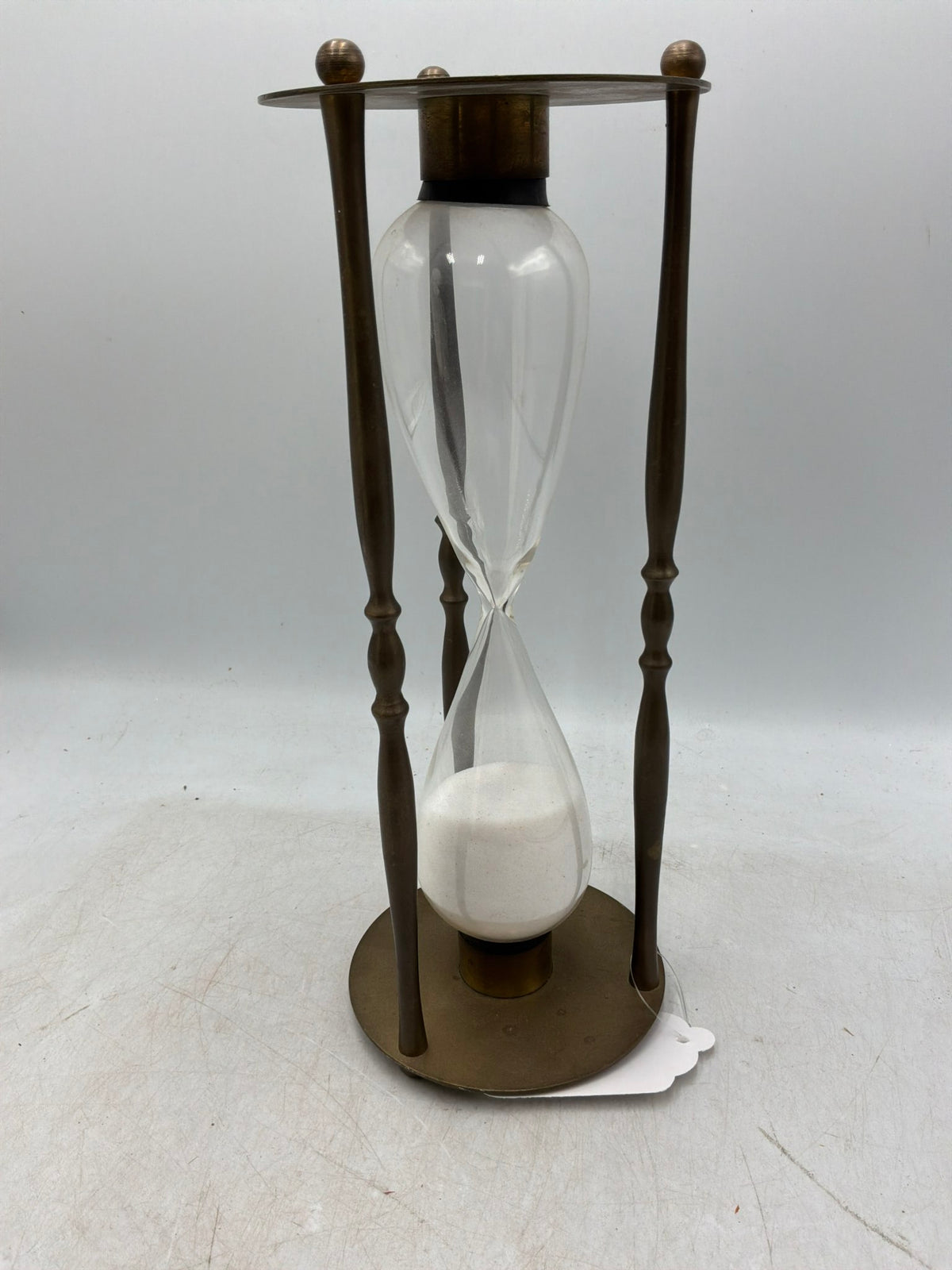 Vtg Brass Hour Glass