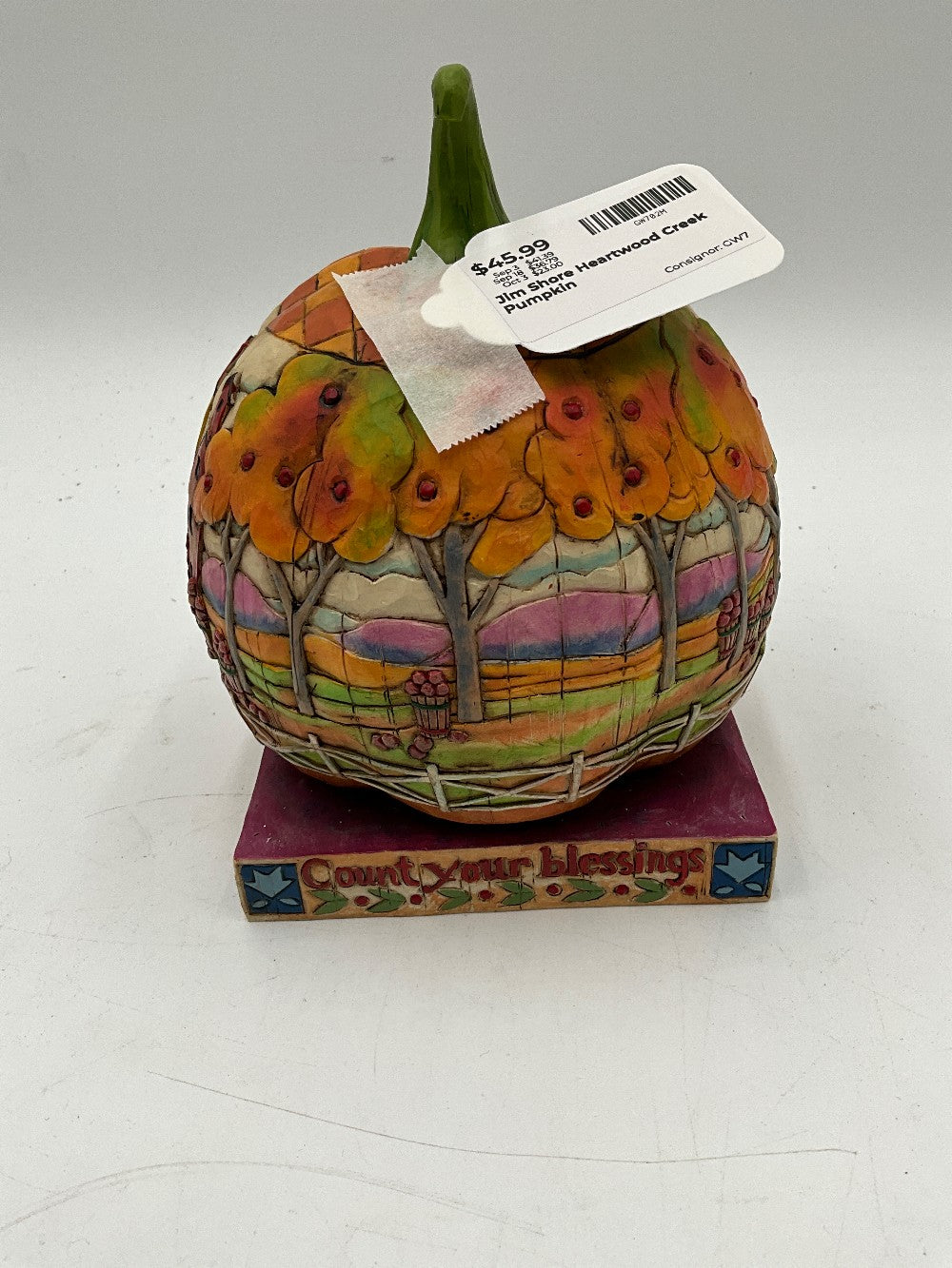 Jim Shore Heartwood Creek Pumpkin