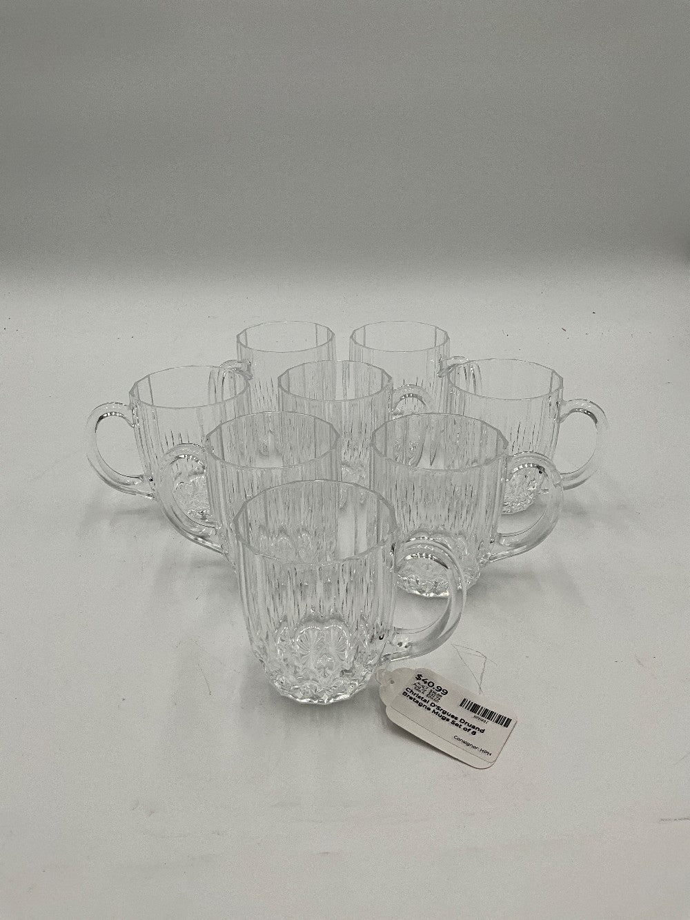 Christal D'Srgues Druand Bretagne Mugs Set of 8