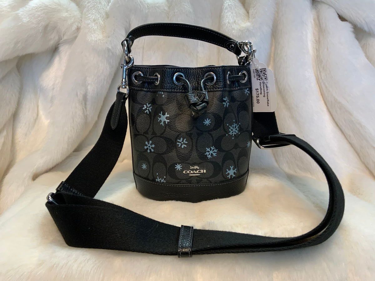 Coach Snowflake Drawstring Handbag