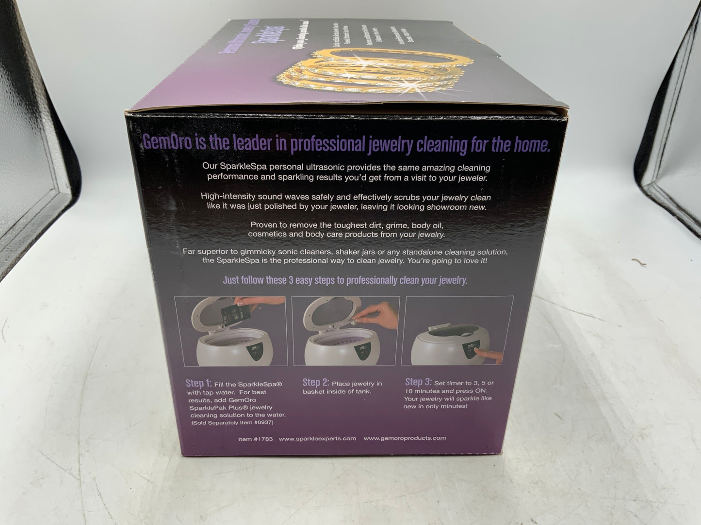Gemoro Sparkle Spa Ultrasonic Jewelry Cleaner