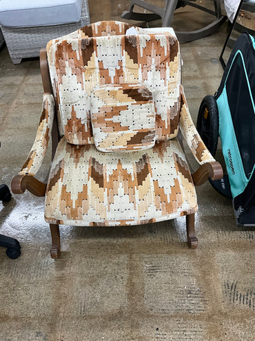 Brown Multi Colored Chair