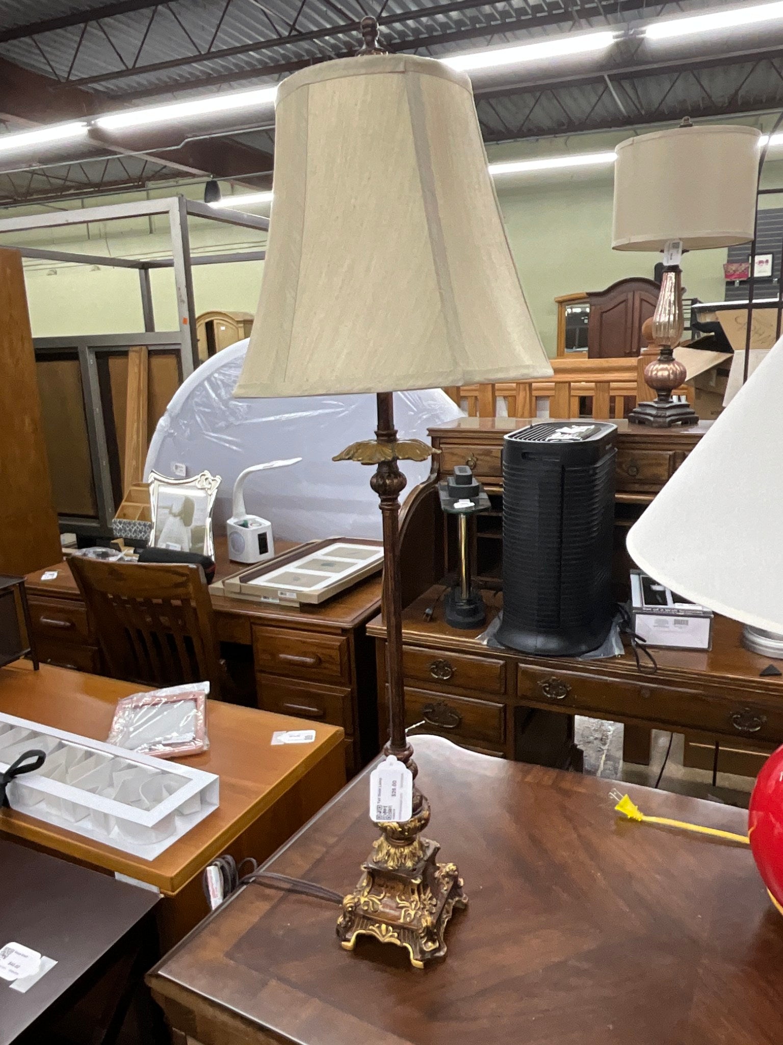 Tall Gold Lamp