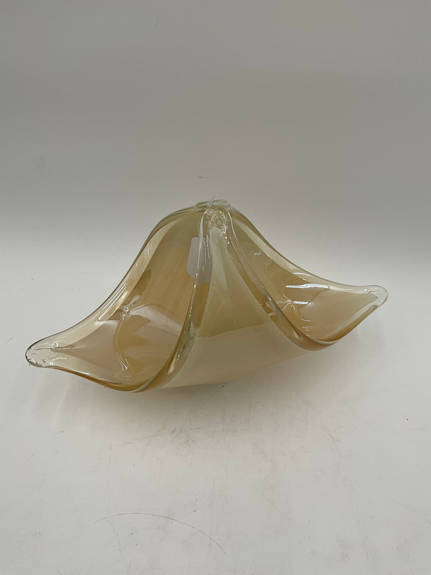 MCM Tan Glass Bowl