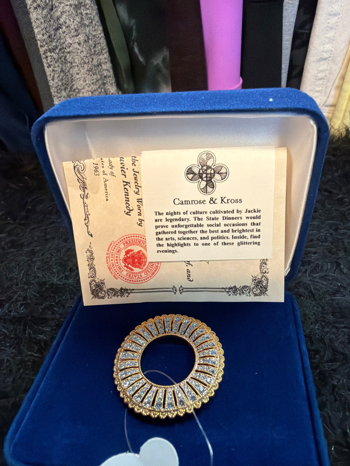 Camrose & Kross Gold Pin