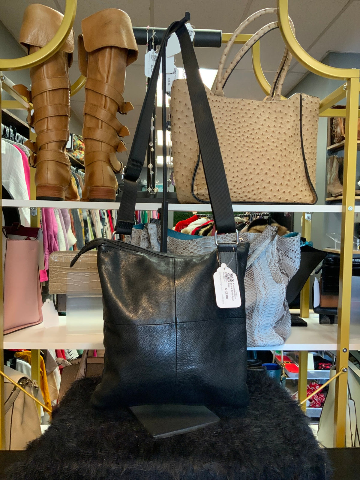 Kenneth Cole Black Shoulder Bag