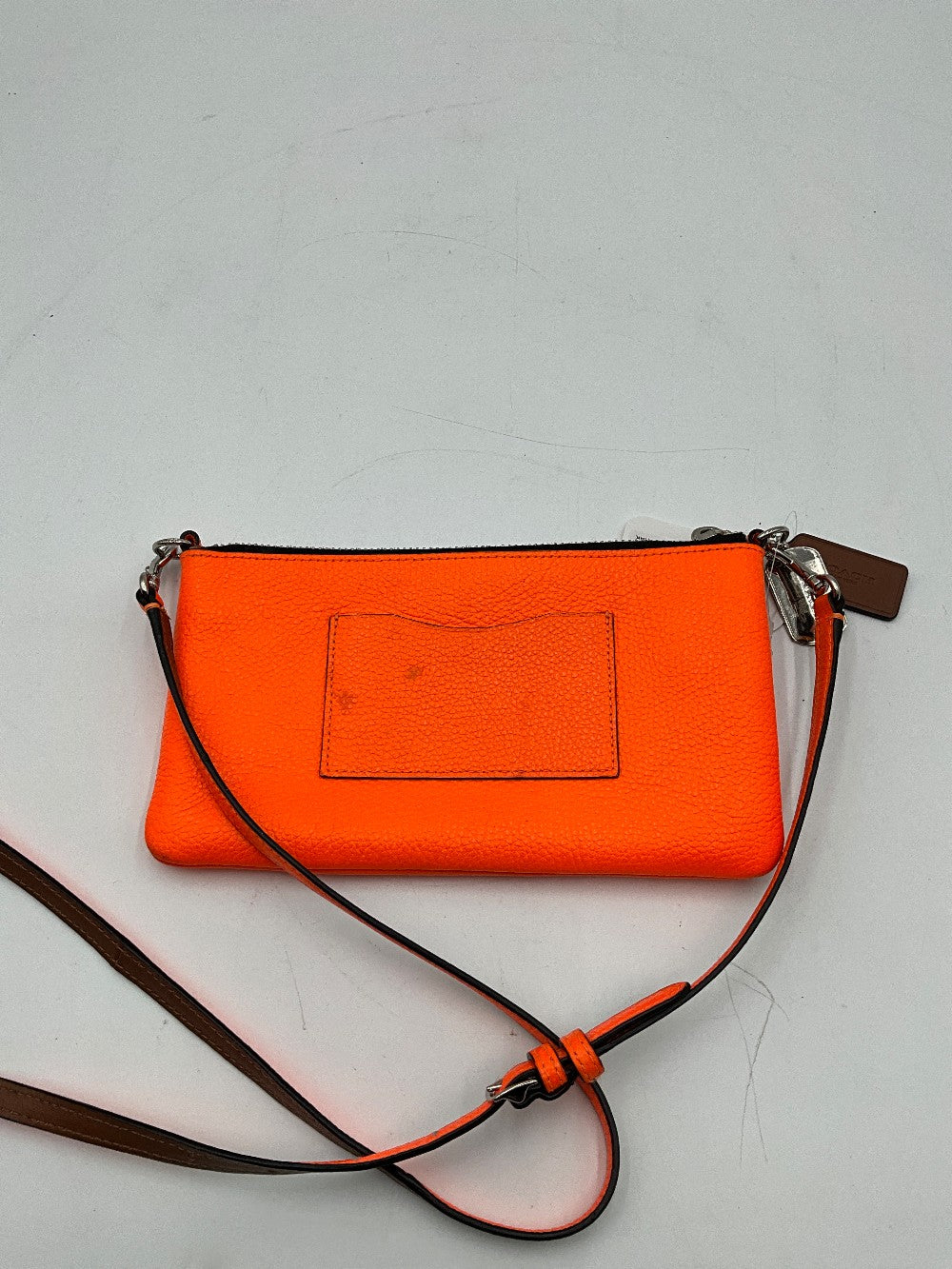 Coach Neon Orange Kylie Turnlock Bag