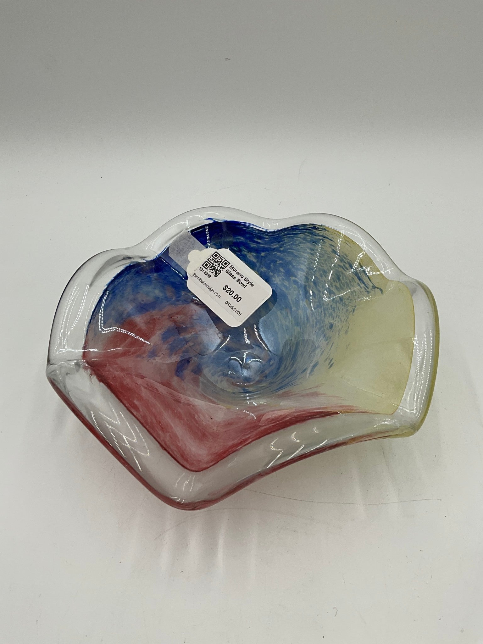 Murano Style Glass Bowl
